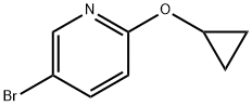 5-溴-2-环丙氧基吡啶, 1243318-10-6, 结构式