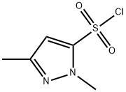 1,3-Dimethyl-1H-pyrazole-5-sulfonyl chloride Struktur
