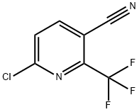 6-Chloro-2-(trifluoromethyl)nicotinonitrile 化学構造式