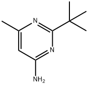2-叔丁基-4-氨基-6-甲基嘧啶 结构式