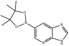 6-(テトラメチル-1,3,2-ジオキサボロラン-2-イル)-4H-イミダゾ[4,5-B]ピリジン 化学構造式