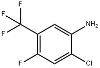 2-Chloro-4-fluoro-5-(trifluoromethyl)aniline 化学構造式