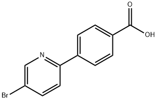 4-(5-溴吡啶-2-基)苯甲酸,1255635-99-4,结构式