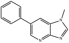 1-メチル-6-フェニル-1H-イミダゾ[4,5-b]ピリジン 化学構造式