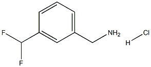 (3-(ジフルオロメチル)フェニル)メタンアミン塩酸塩 化学構造式