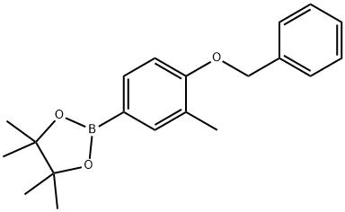 4-苄氧基-3-甲基苯硼酸频呢醇酯,1257078-80-0,结构式