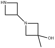 1-(Azetidin-3-yl)-3-methylazetidin-3-ol di-trifluoroacetate Struktur