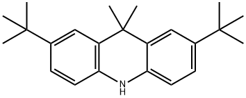 2,7-di-tert-butyl-9,9-dimethyl-9,10-dihydroacridine, 1257413-12-9, 结构式