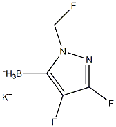 Potassium trifluoro(1-methyl-1H-pyrazol-5-yl)borate Structure