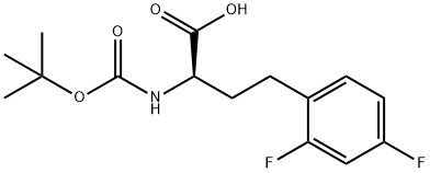 Boc-2,4-difluoro-D-homophenylalanine Structure