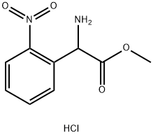 Amino-(2-nitro-phenyl)-acetic acid methyl ester hydrochloride Structure
