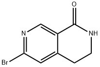 6-Bromo-3,4-dihydro-2H-[2,7]naphthyridin-1-one Struktur