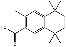 5,6,7,8-tetrahydro-3,5,5,8,8-pentamethyl-2-Naphthalenecarboxylic acid Struktur