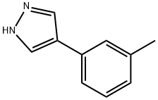 4-(M-トリル)-1H-ピラゾール 化学構造式