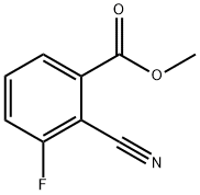 methyl 2-cyano-3-fluorobenzoate Struktur
