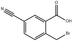 2-(bromomethyl)-5-cyanobenzoic acid Structure