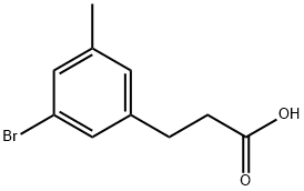 (3-Bromo-5-methyl-phenyl)-acetic acid Struktur