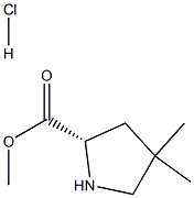 (S)-methyl 4,4-dimethylpyrrolidine-2-carboxylate hydrochloride|4,4-二甲基-L-脯氨酸甲酯盐酸盐
