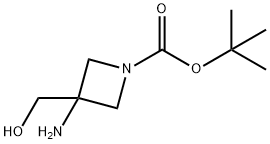 tert-butyl 3-amino-3-(hydroxymethyl)azetidine-1-carboxylate Structure