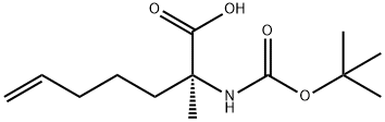 (S)-N-Boc-2-(4'-pentenyl)alanine Struktur