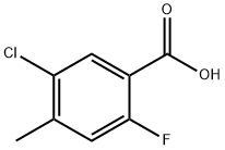 5-Chloro-2-fluoro-4-methylbenzoic acid Structure