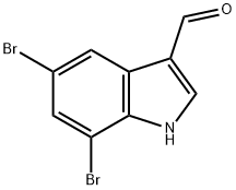 5,7-Dibromoindole-3-carbaldehyde Struktur