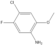 2-甲氧基-4-氟-5-氯苯胺, 1268392-91-1, 结构式