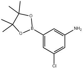 3-chloro-5-(4,4,5,5-tetramethyl-1,3,2-dioxaborolan-2-yl)aniline Structure