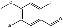 5-Bromo-2-iodo-4-methoxybenzaldehyde Structure