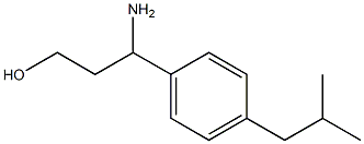 3-AMINO-3-[4-(2-METHYLPROPYL)PHENYL]PROPAN-1-OL Struktur