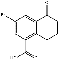 3-BROMO-5-OXO-5,6,7,8-TETRAHYDRONAPHTHALENE-1-CARBOXYLIC ACID Structure