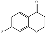7-溴-8-甲基-色满-4-酮, 1273656-49-7, 结构式