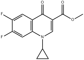 METHYL 1-CYCLOPROPYL-6,7-DIFLUORO-4-OXO-1,4-DIHYDROQUINOLINE-3-CARBOXYLATE Structure