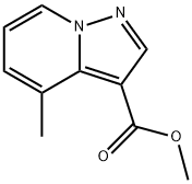 4-甲基吡唑并[1,5-A]吡啶-3-羧酸甲酯 结构式