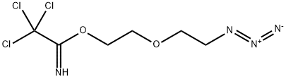 叠氮 - PEG2 - 三氯乙酰亚氨, 1281695-02-0, 结构式
