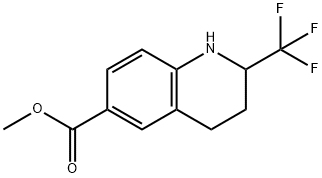 Methyl 2-(trifluoromethyl)-1,2,3,4-tetrahydroquinoline-6-carboxylate Struktur