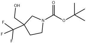 Tert-Butyl 3-(Hydroxymethyl)-3-(Trifluoromethyl)Pyrrolidine-1-Carboxylate Structure