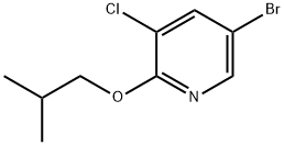 5-Bromo-3-chloro-2-isobutoxy-pyridine Structure