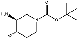 tert-butyl (3S,4S)-3-amino-4-fluoropiperidine-1-carboxylate Structure