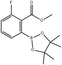 methyl 2-fluoro-6-(4,4,5,5-tetramethyl-1,3,2-dioxaborolan-2-yl)benzoate Structure