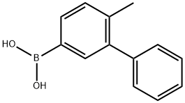 4-甲基-3-苯基苯硼酸, 1293362-78-3, 结构式