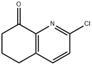2-クロロ-6,7-ジヒドロキノリン-8(5H)-オン 化学構造式