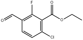 ethyl 6-chloro-2-fluoro-3-formylbenzoate,1294496-84-6,结构式