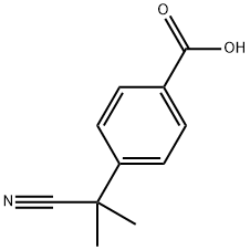 4-(2-CYANOPROPAN-2-YL)BENZOIC ACID,129488-74-0,结构式