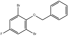 1,3-二溴-5-氟-2-(苯基甲氧基)苯 结构式