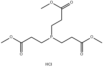 Trimethyl 3,3',3''-phosphinetriyltripropanoate hydrochloride Structure