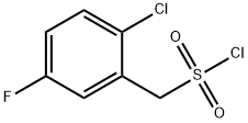 (2-chloro-5-fluorophenyl)methanesulfonyl chloride Structure