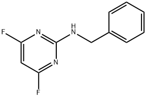 N-Benzyl-4,6-difluoropyrimidin-2-amine Struktur