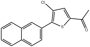 1-(4-Chloro-5-(naphthalen-2-yl)thiophen-2-yl)ethanone,1309597-90-7,结构式