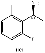 (1S)-1-(2,6-ジフルオロフェニル)エチルアミン塩酸塩 化学構造式
